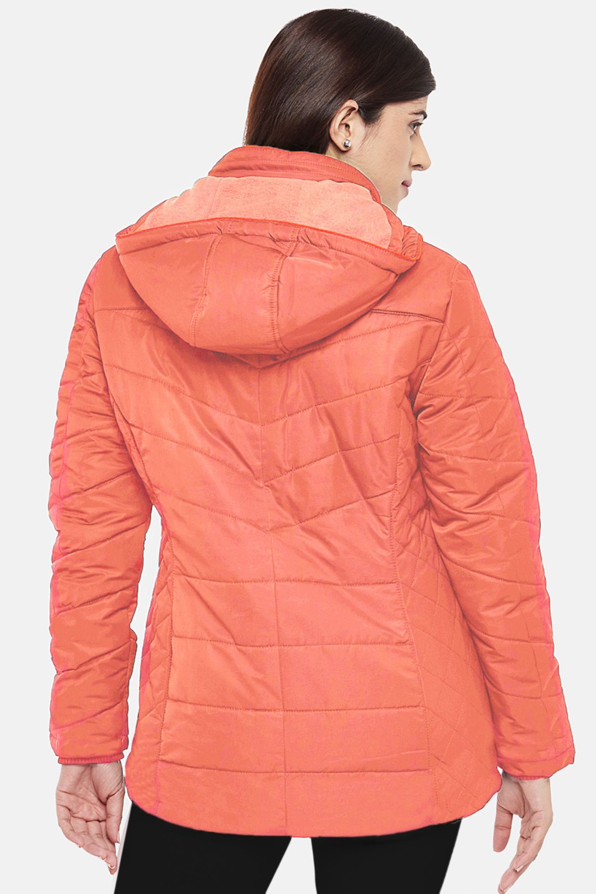 Coral Fleece Lined Puffer Jacket | Women